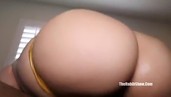 Amateur Latina Babe With Natural Booty Gets Assfucked By Big Cocked Stud