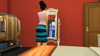 Dad Walks In On Teen Son And Daughter Engaging In Sexual Activity Upon His Return From Work, Joining Them To Maintain Discretion