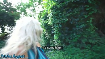 Blonde Milf Enjoys Public Sex In A Park With A Big Cock