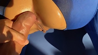 Stepsister'S Sensual Yoga Session Turns Into A Wild Ride On A Massive Oiled Cock