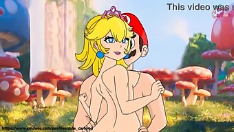 Super Mario Bros And Princess Peach Engage In Intimate Encounter