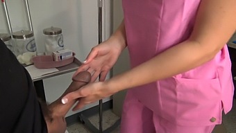 A Medical Professional Performs Oral Pleasure On A Patient'S Penis In High Definition