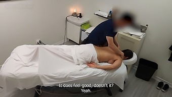 Emma Returns For A Steamy Session With Her Masseur, Flaunting Her Voluptuous Curves!