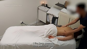 A Housewife With A Sexy Figure Receives An Unexpected Massage From Her Husband At The Spa
