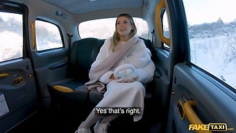 A Beautiful Lingerie Model Gets A Rough And Intense Experience In The Back Of A Taxi.