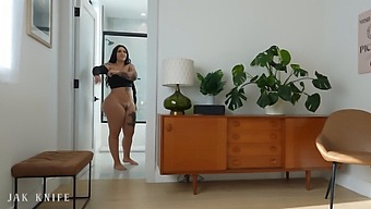 My Roommate, With A Big Ass, Swallows My Cock Both In The Ass And Mouth - Roxanne Roselle